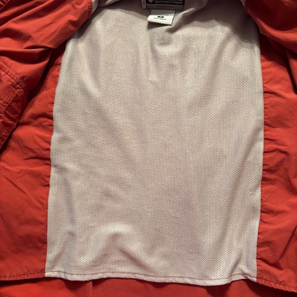 Columbia Sportswear Camp Shirt Button Up Short Slv Vented Brick Red Men's sz M - Picture 7 of 11